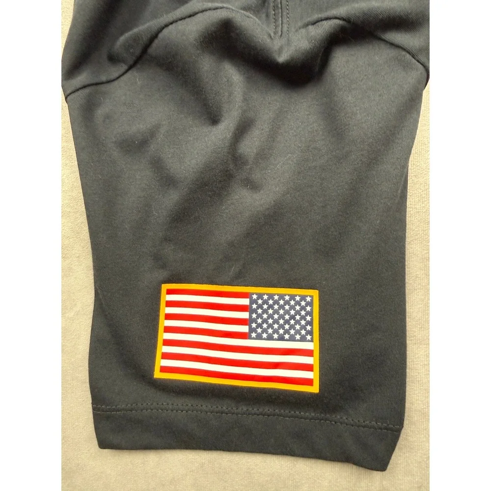 Jordan UCLA Bruins US Air Force Dri-FIT Black T-Shirt Men L Short Sleeve Flag